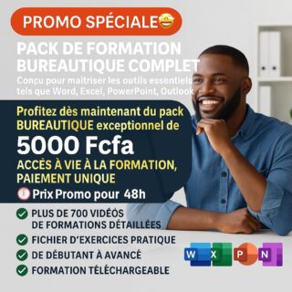 PACK DE FORMATION BUREAUTIQUE